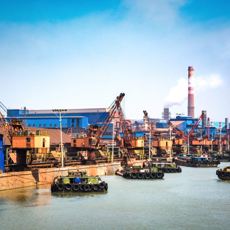 petroleum gas container ship and oil refinery background for energy nautical transportation